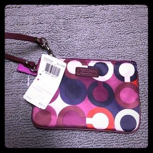 Coach Bordeaux Multi Wristlet